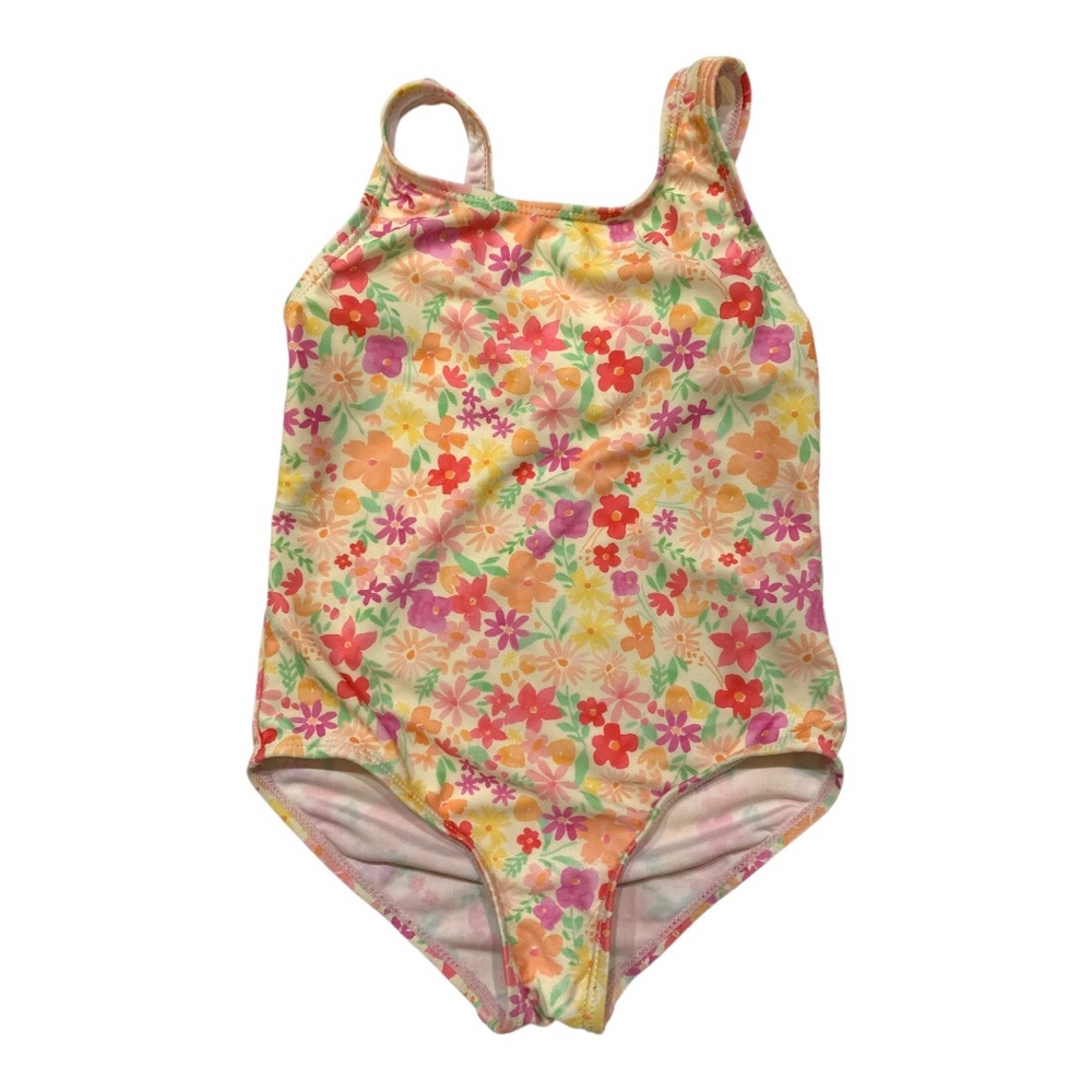 🦀Primark Floral Kids One Piece Swimsuit Multicolor 5/6 Years🦀